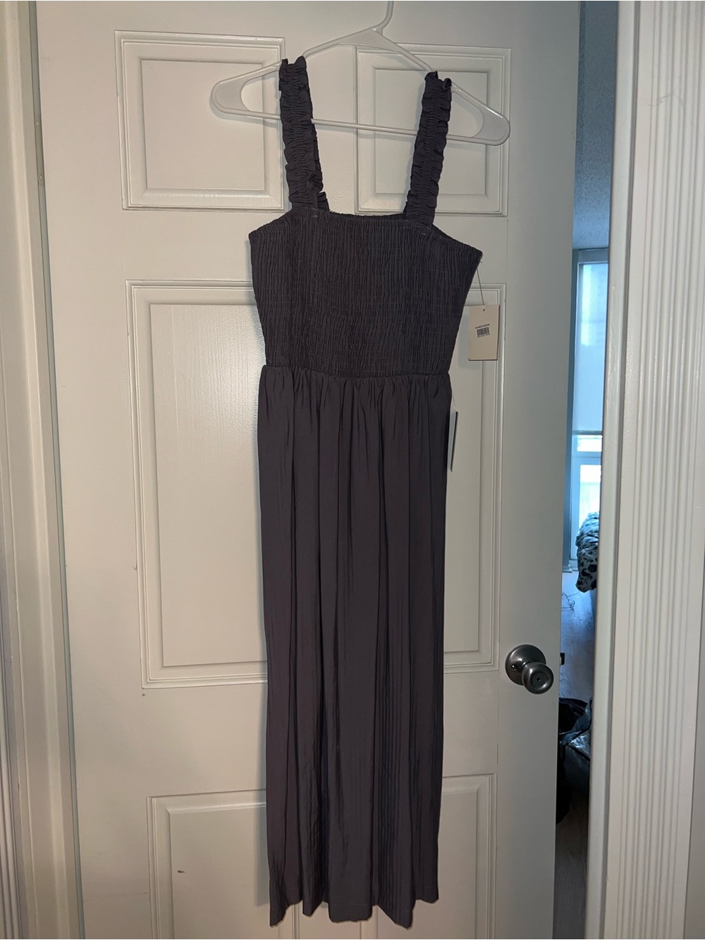 NSR dusty purple Smocked Maxi Dress